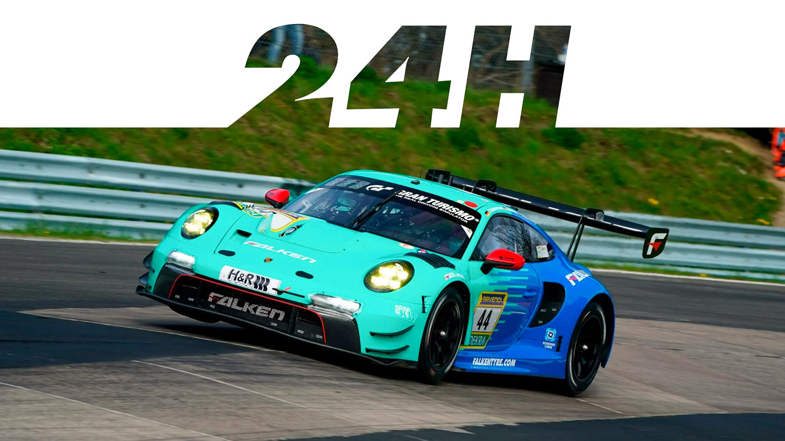 Porsche 911 GT3 R FALKEN în competiție la Nürburgring